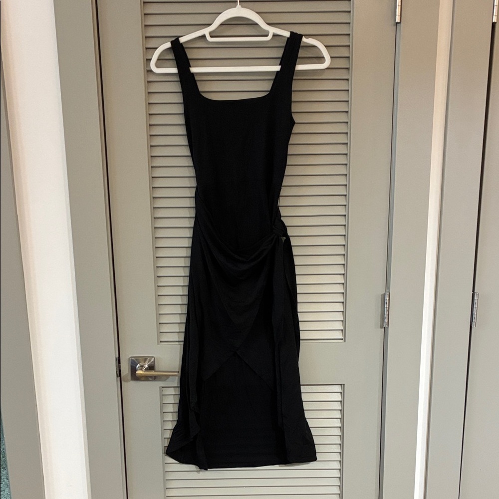 NWT Quince Tencel Jersey Side Tie Midi Dress Sz XS - Picture 5 of 10